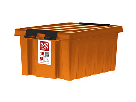 Пластиковый ящик для хранения Rox box 16л оранжевый