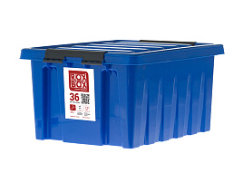 Пластиковый контейнер для хранения Rox box 36л синий