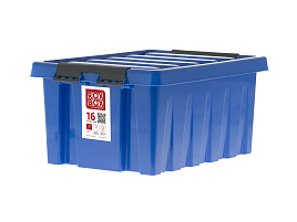 Пластиковый ящик для хранения Rox box 16л синий