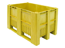 Контейнер Box-Pallet сплошной, желтый