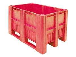 Контейнер Box-Pallet сплошной, красный