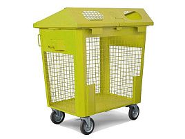 Сетчатый мусорный контейнер для РСО 0,8 м3 желтый