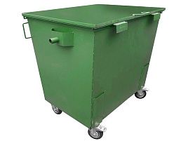 Мусорный контейнер 1,1 м3 зеленый