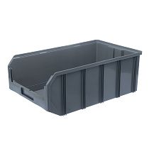 Пластиковый ящик Стелла-техник V-4-серый 502х305х184мм, 20 литров