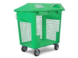 Сетчатый мусорный контейнер для РСО 0,8 м3 зеленый