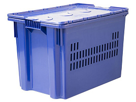 Ящик Safe Pro 606-1 SP М перфорированный, морозостойкий, синий